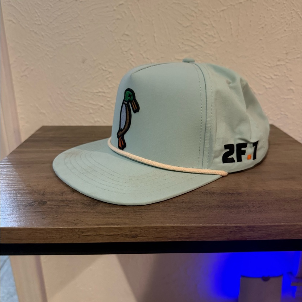 Light Blue Duck Embroidered Cap